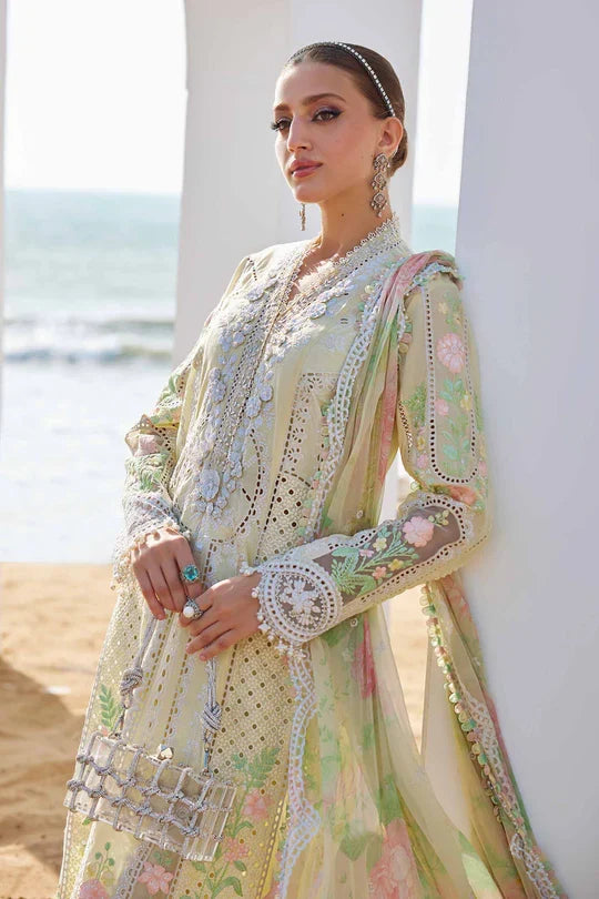 Maria B 25-04 Style — Mairaz Yellow Lawn Suit