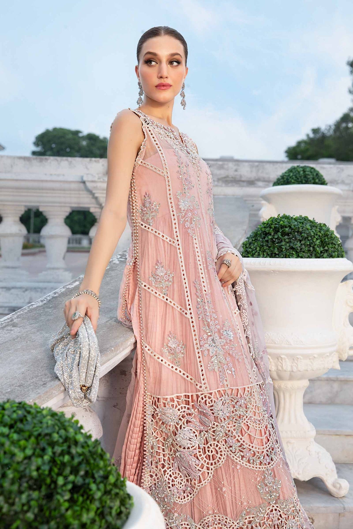 Eman Adeel MPC-24-106 Style — Mairaz Baby Pink Three-Piece Suit