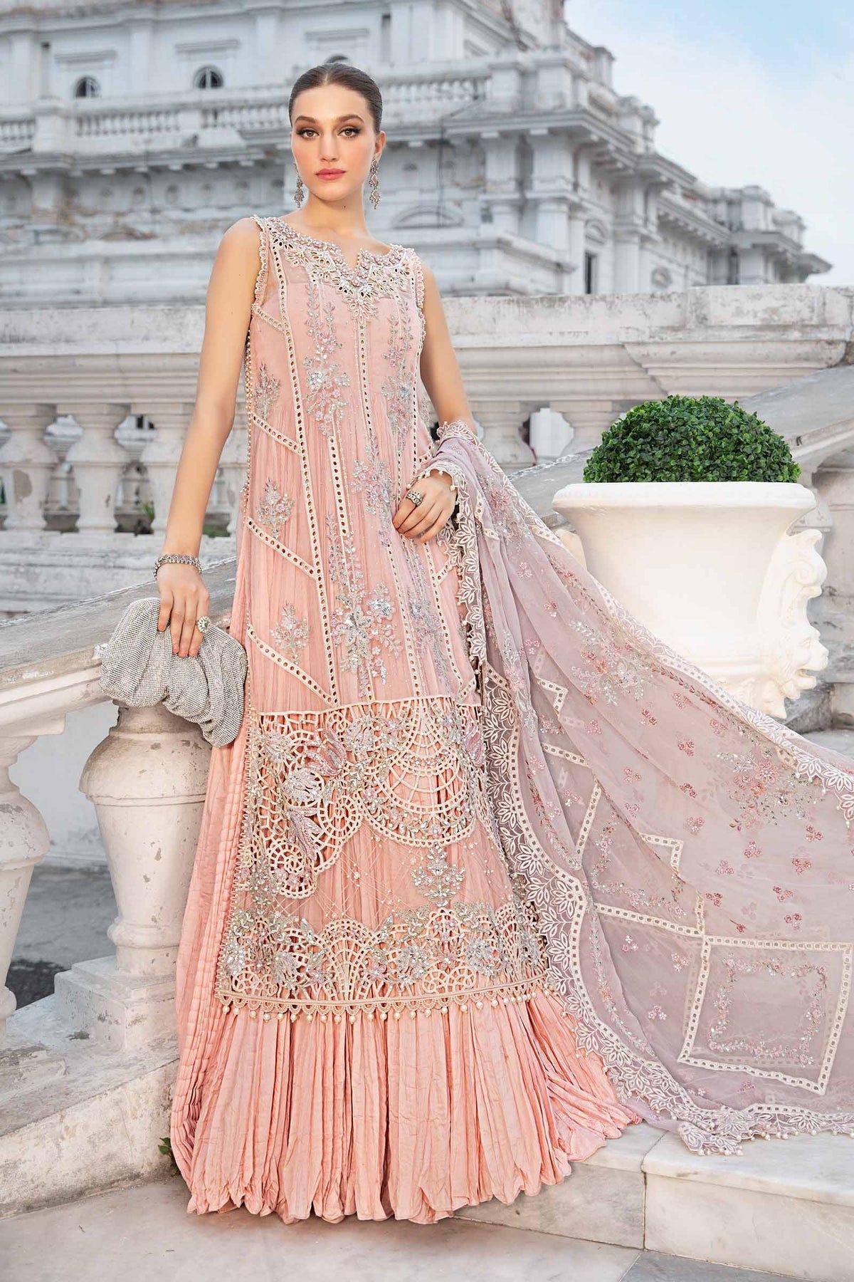 Eman Adeel MPC-24-106 Style — Mairaz Baby Pink Three-Piece Suit