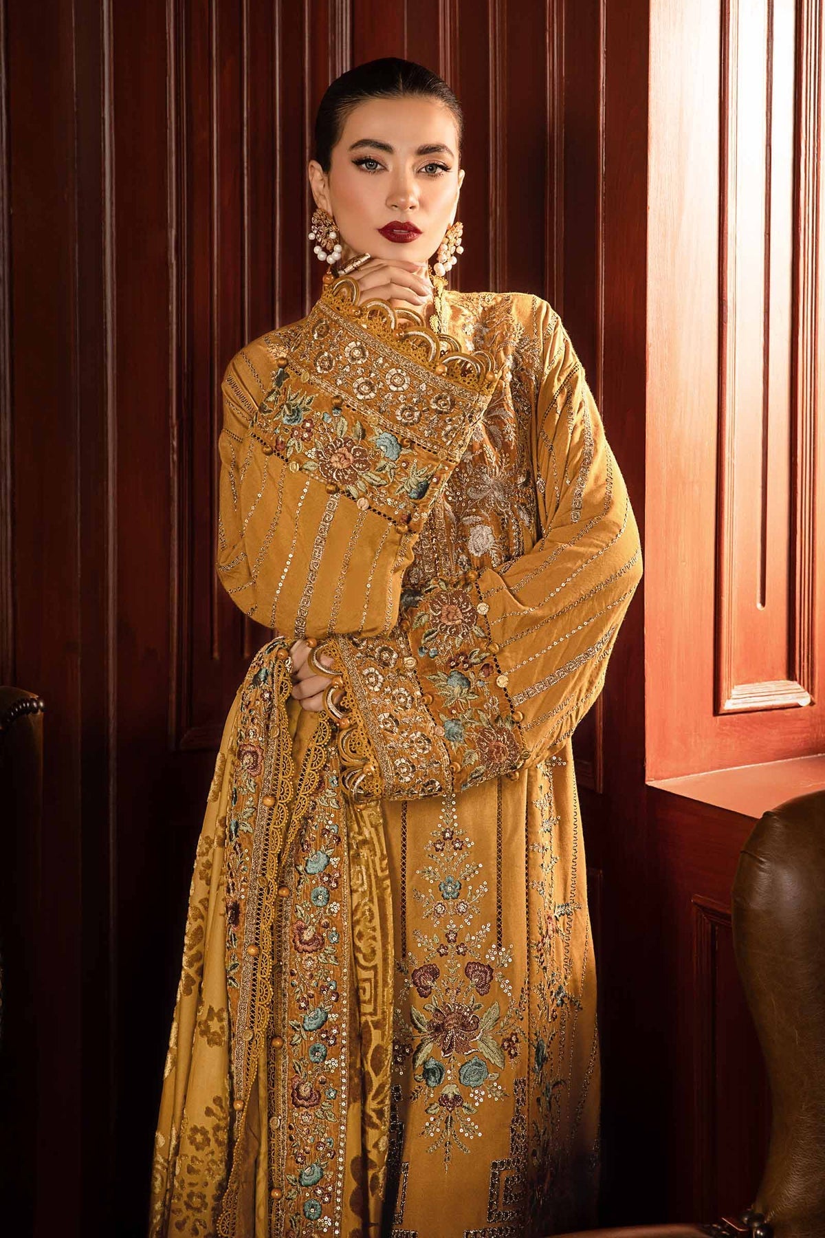 Maria B – Marina Luxe DL 1210 Mustard Style