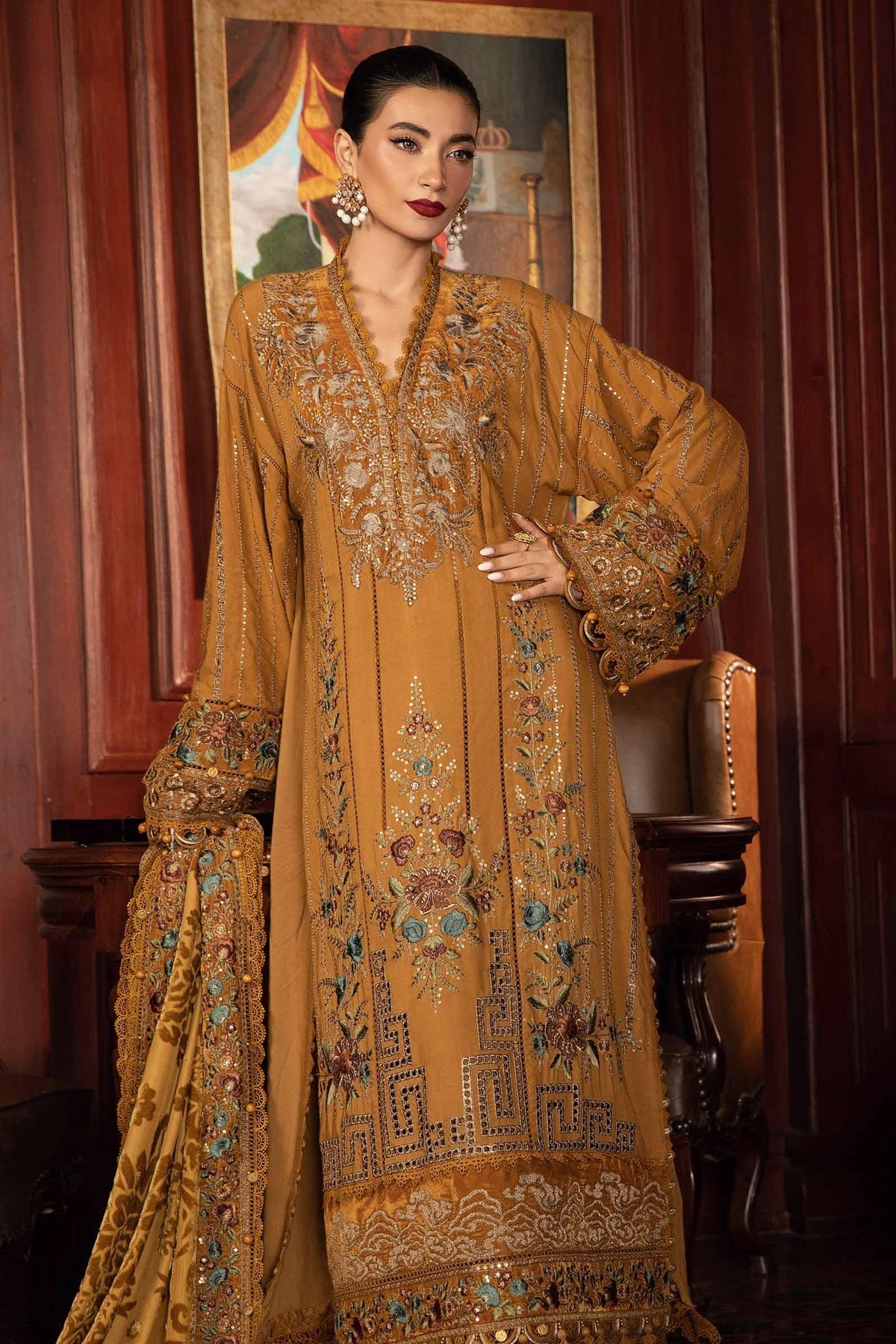 Maria B – Marina Luxe DL 1210 Mustard Style