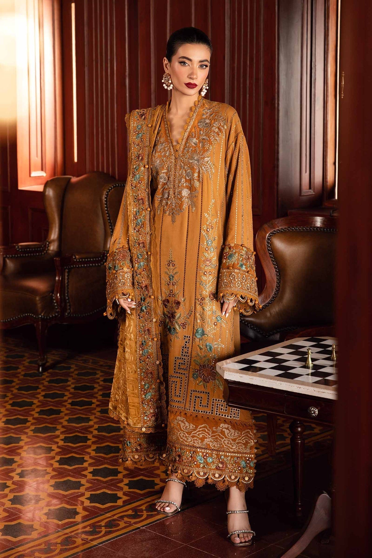 Maria B – Marina Luxe DL 1210 Mustard Style