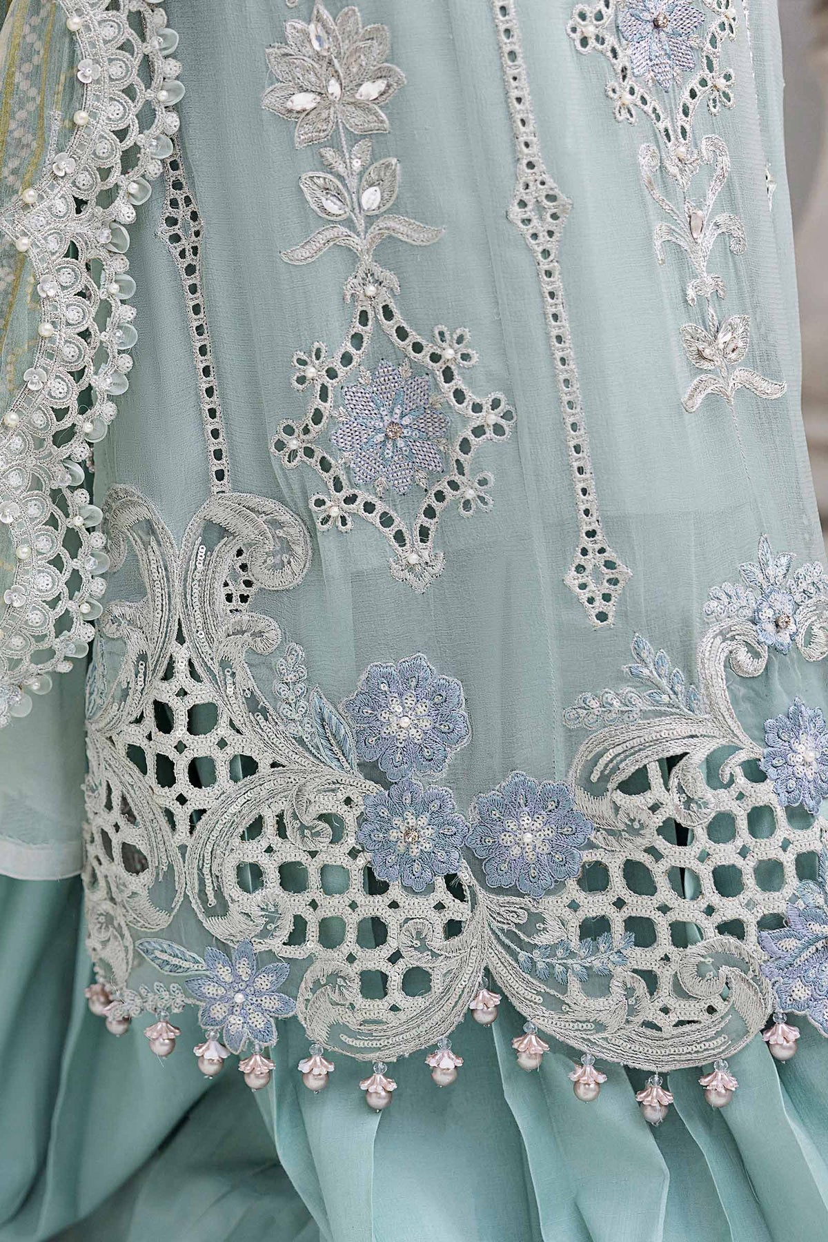 Maria B – MPC-25-108 Aqua to Sea Green Chiffon Style