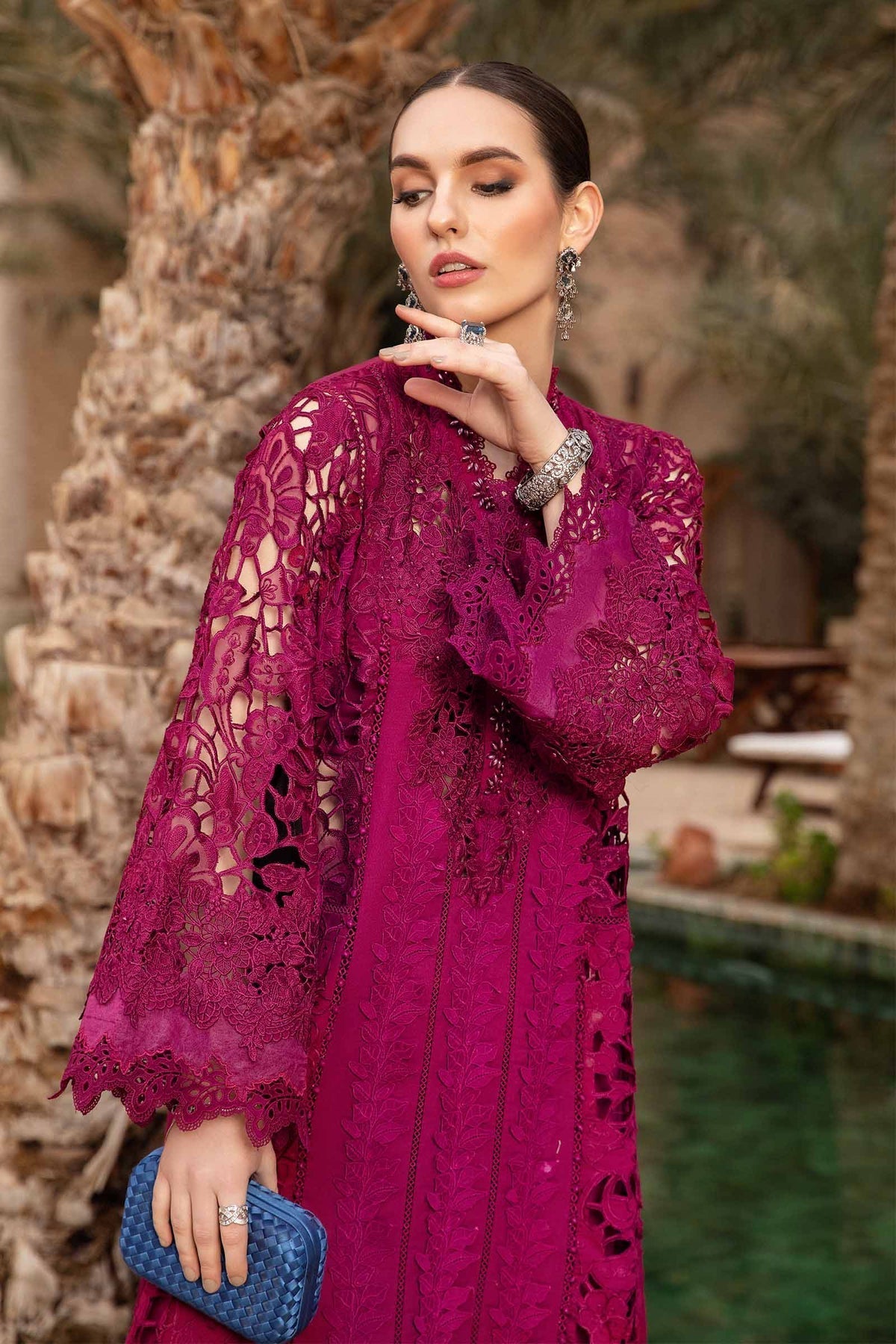 Maria B D-2409-B Style — Mairaz Magenta Lawn Suit
