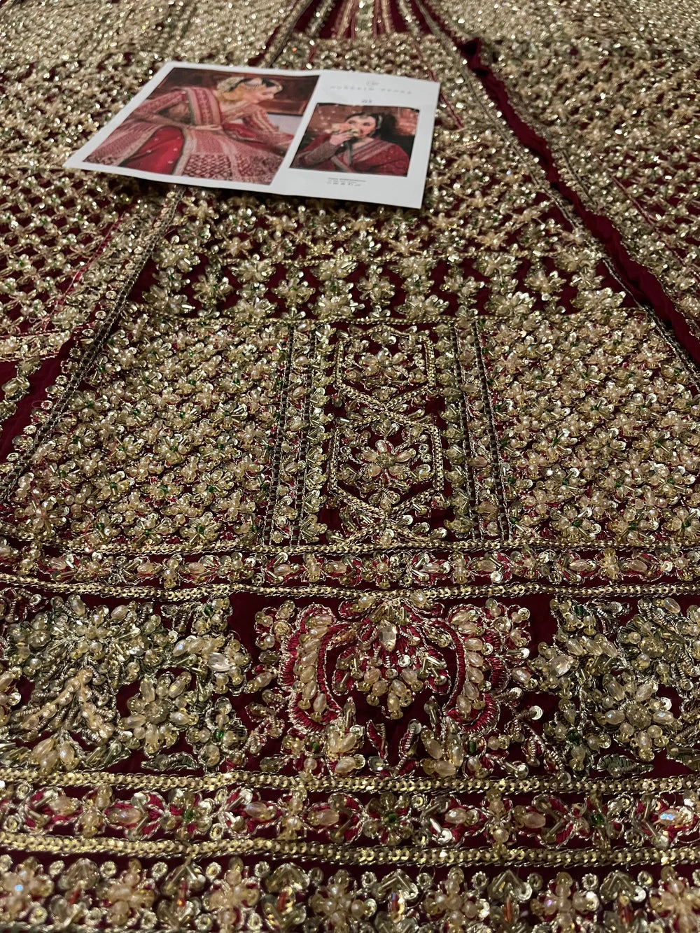 Hussain Rehar – Sarang Style, heavily embroidered panel detail