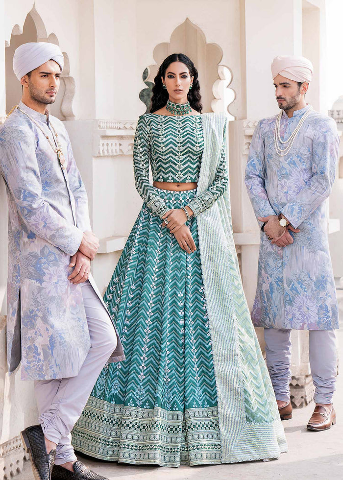 Akbar Aslam Gulrukh U-1516 Style — Mairaz Lehenga