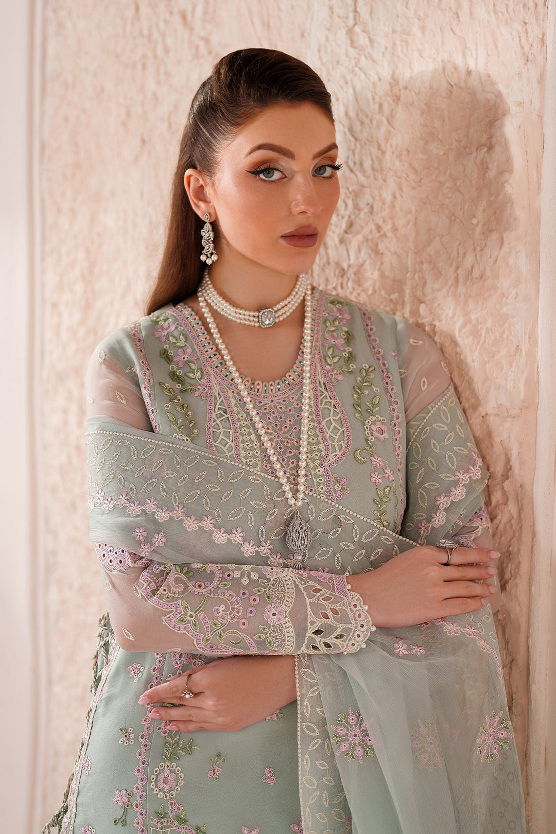 Alizeh Nayla Style — Mairaz Three-Piece Suit