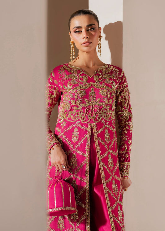 Dastoor Collection Ornella Style — Mairaz Deep Pink Three-Piece Suit