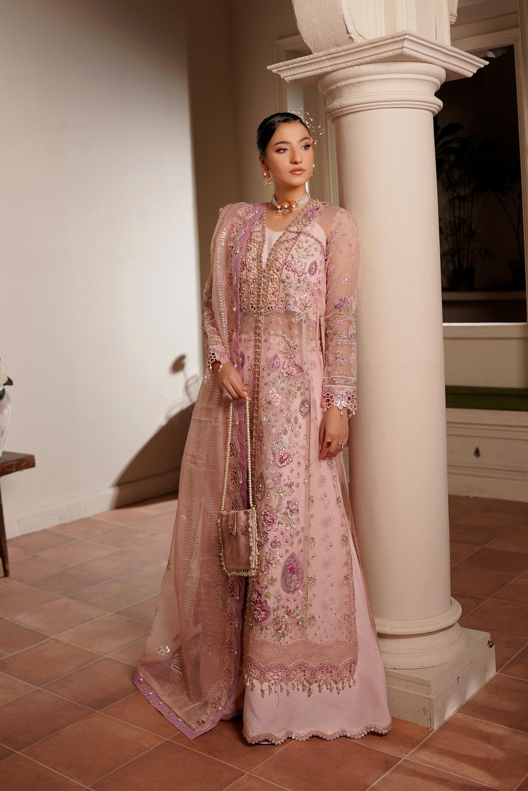 Maryams Sunehri-ZEE-1914 Style — Mairaz Three-Piece Suit