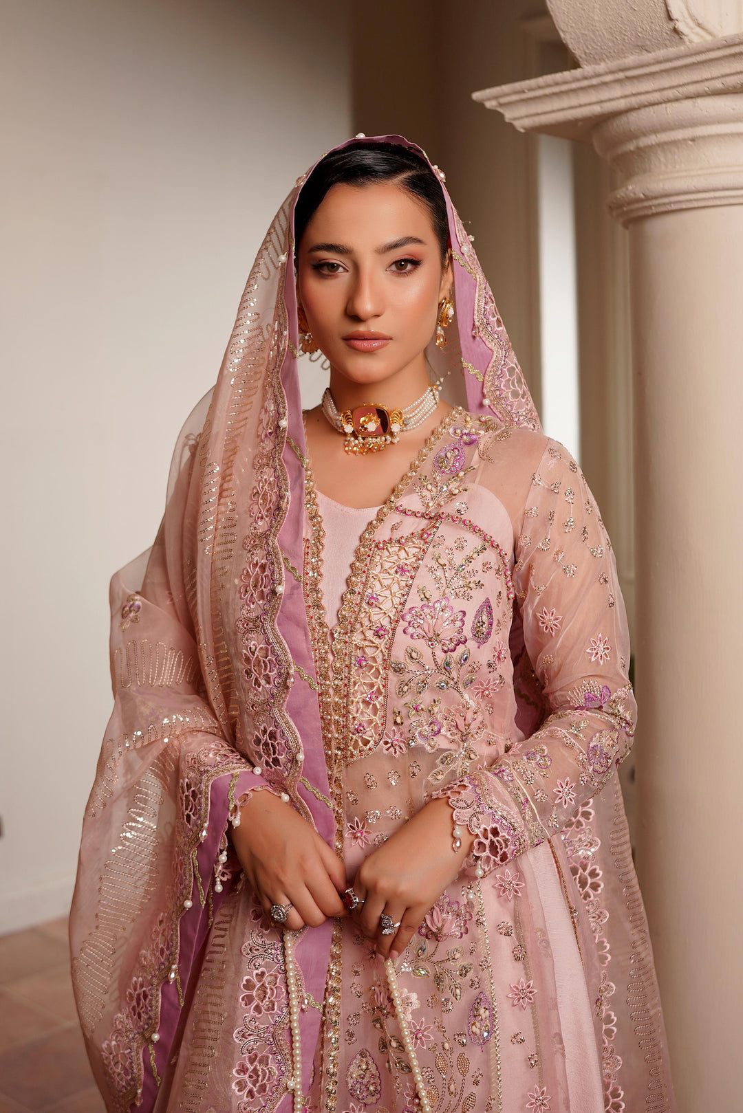Maryams Sunehri-ZEE-1914 Style — Mairaz Three-Piece Suit