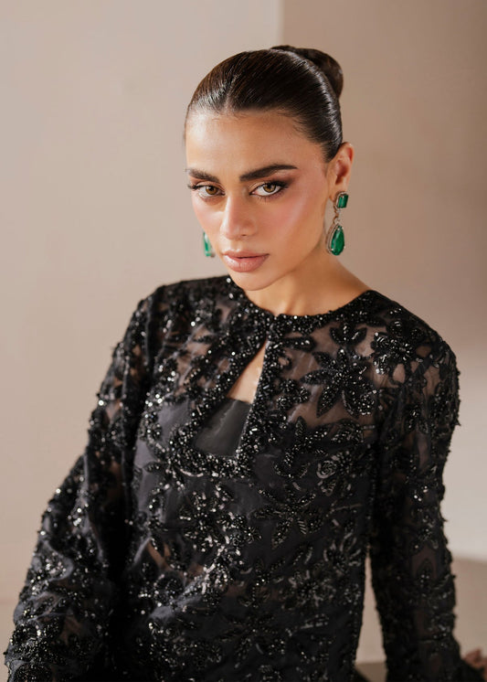 Cerys Style — Mairaz Black Three-Piece Suit
