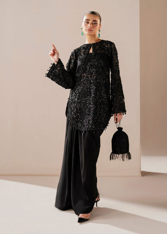 Cerys Style — Mairaz Black Three-Piece Suit