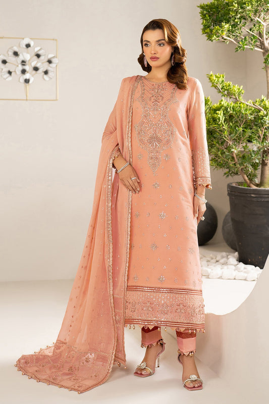 Alizeh Ransia Style — Mairaz Soft Peach Three-Piece Suit