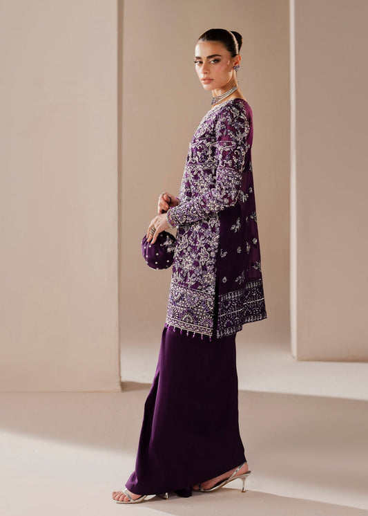 Dastoor Collection Aysel Style — Mairaz Purple Three-Piece Suit