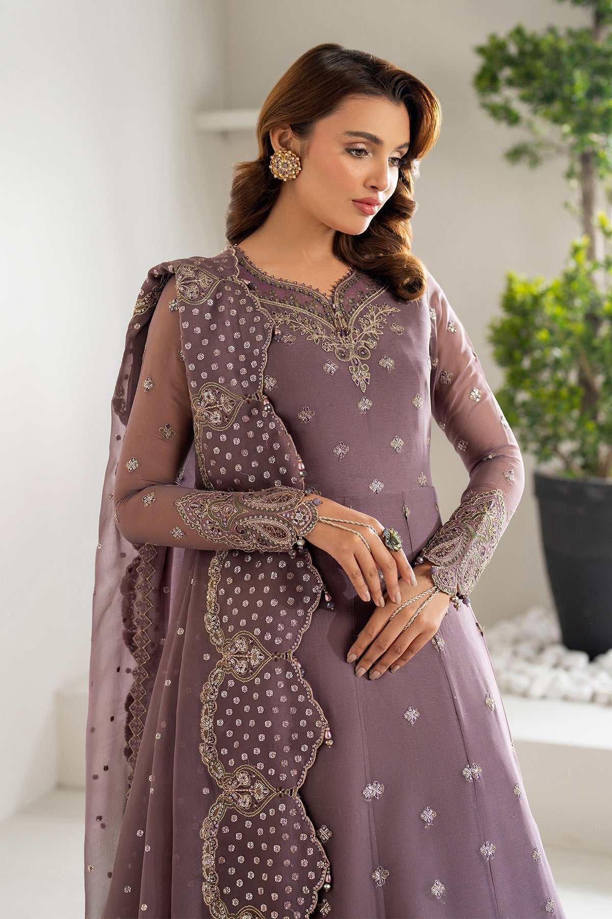 Alizeh Julia Style — Mairaz Mauve Three-Piece Suit