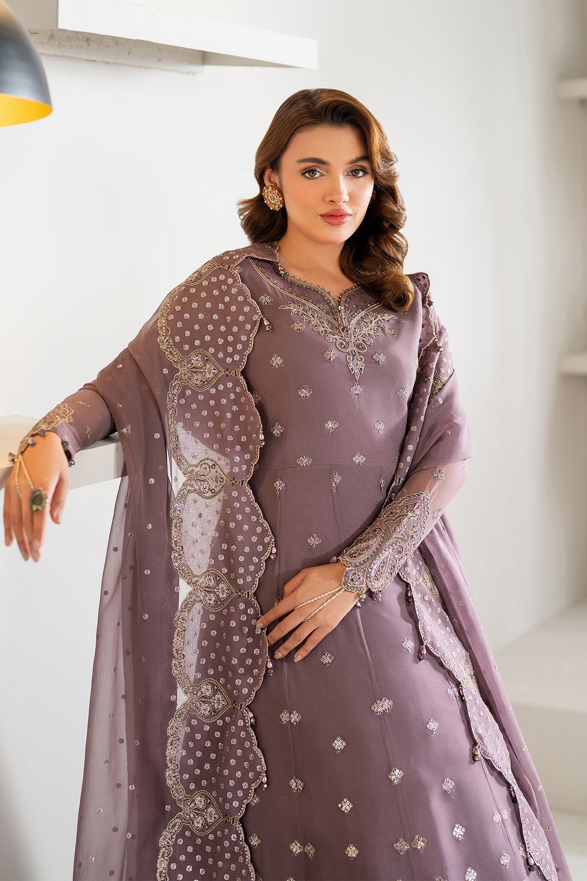Alizeh Julia Style — Mairaz Mauve Three-Piece Suit