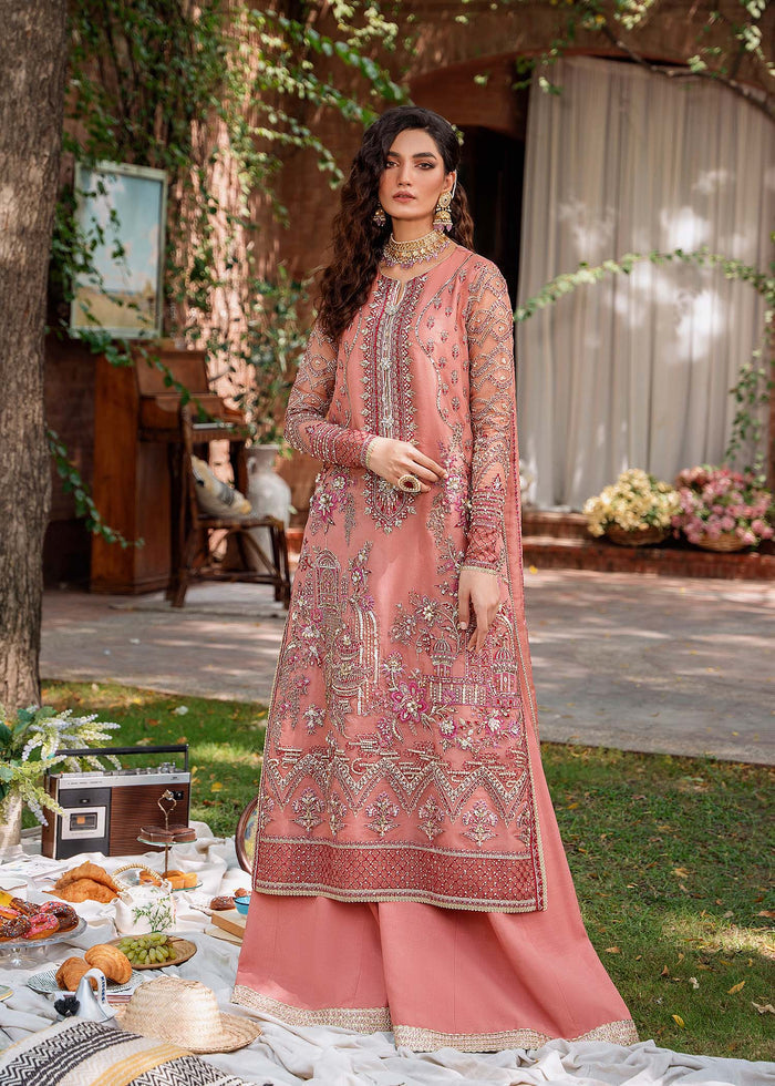 Akbar Aslam Mehrbano U-1495 Style — Mairaz Three-Piece Suit