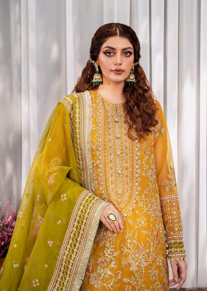 Akbar Aslam Rohi U-1498 Style — Mairaz Three-Piece Suit
