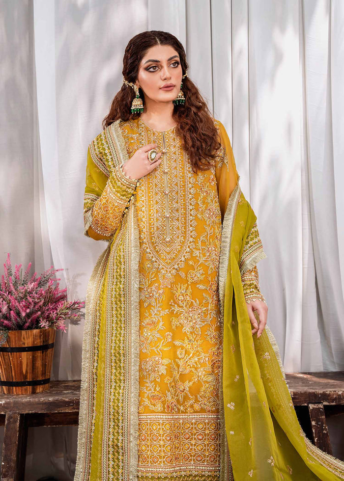 Akbar Aslam Rohi U-1498 Style — Mairaz Three-Piece Suit