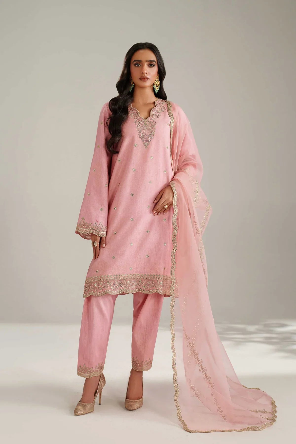 Akbar Aslam Afshe Style — Mairaz Ivory Three-Piece Suit