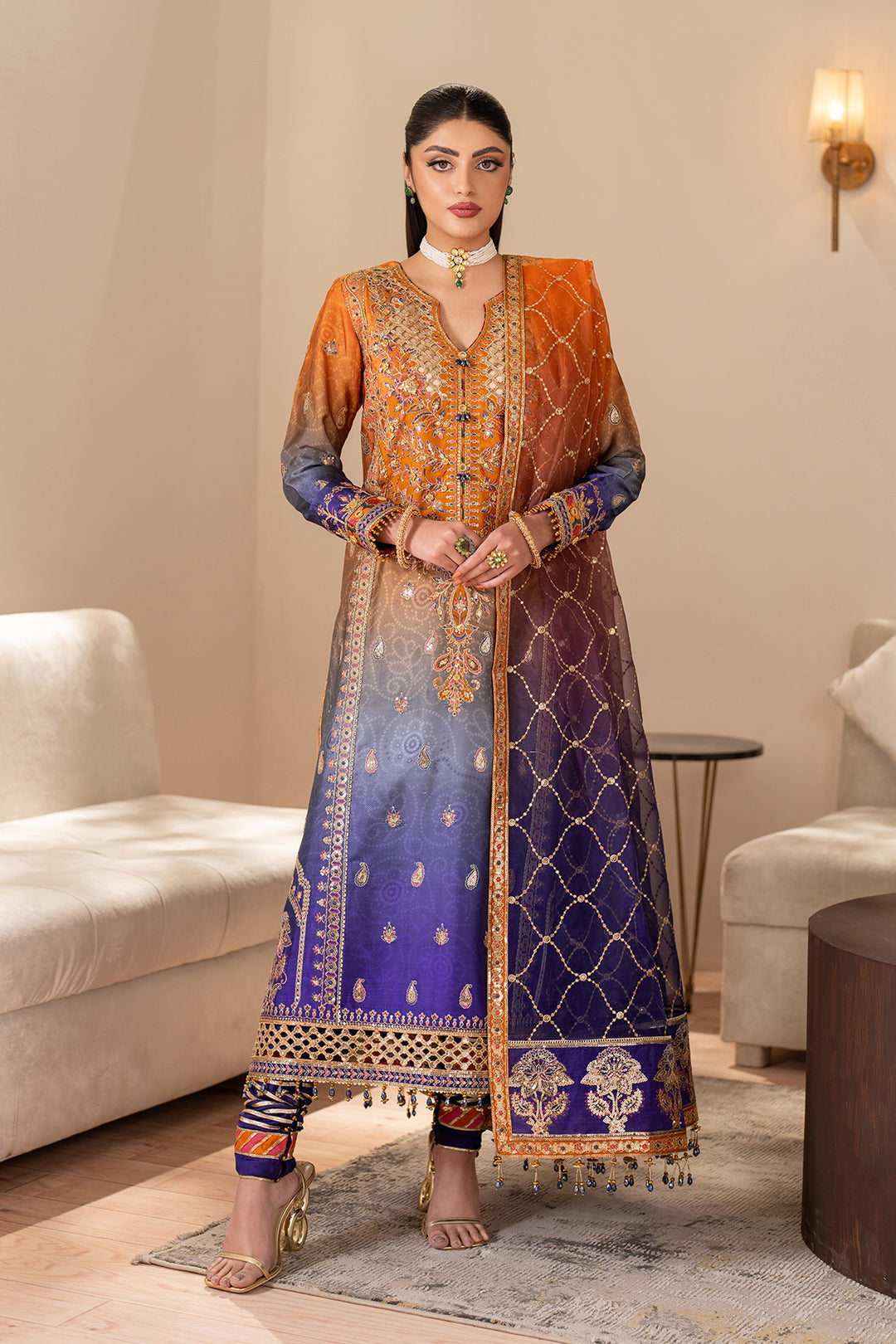 Alizeh AF-SS-2235-Nebula Style — Mairaz Three-Piece Suit