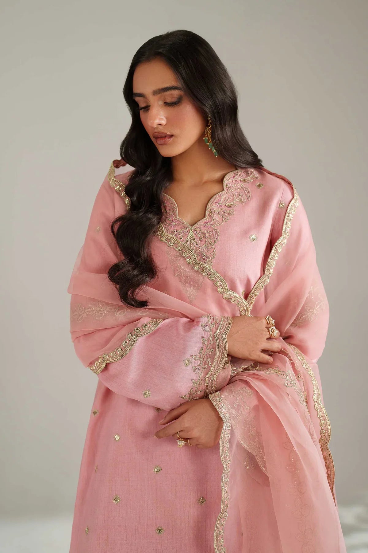 Akbar Aslam Afshe Style — Mairaz Ivory Three-Piece Suit
