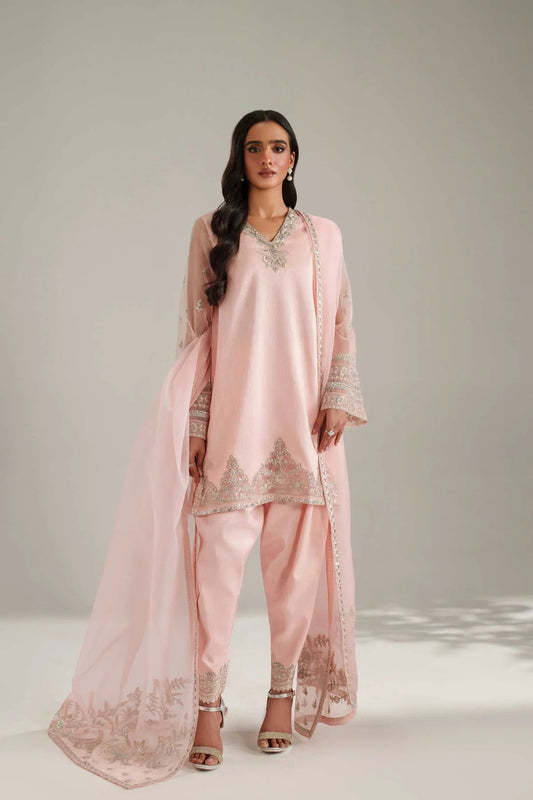 Akbar Aslam Lizaye style — Mairaz Korean silk three-piece suit reference, view 1 of 4