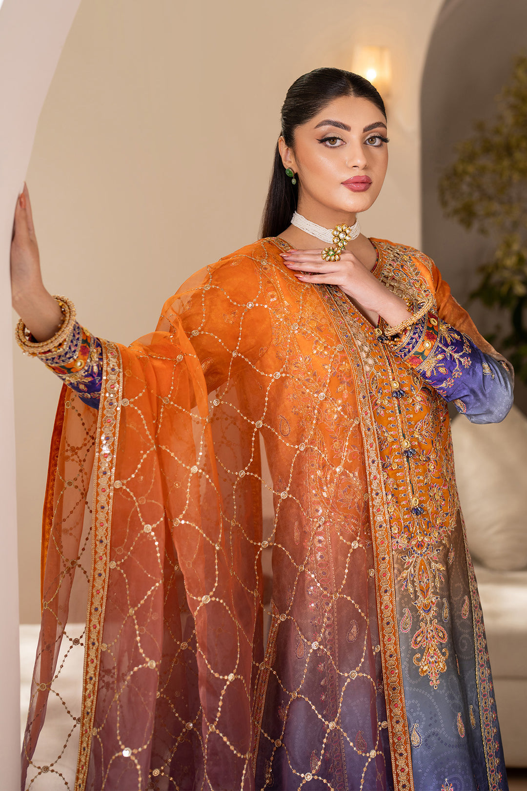 Alizeh AF-SS-2235-Nebula Style — Mairaz Three-Piece Suit