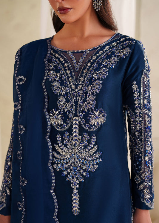 Chloe Style — Mairaz Blue Three-Piece Suit