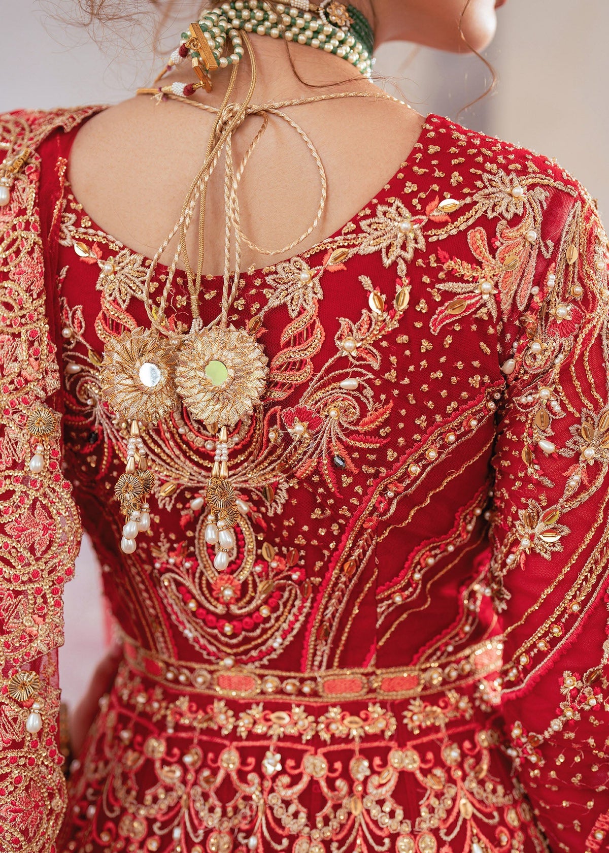 Zarish red maxi, reference outfit photograph 8 — Made by Mairaz reproduction
