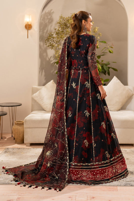 Alizeh AF-CH-2191-Talia Style — Mairaz Black & Red Lehenga