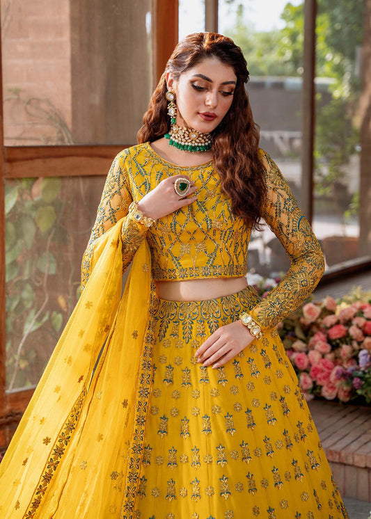 Akbar Aslam Shehernaz U-1491 Style — Mairaz Lehenga