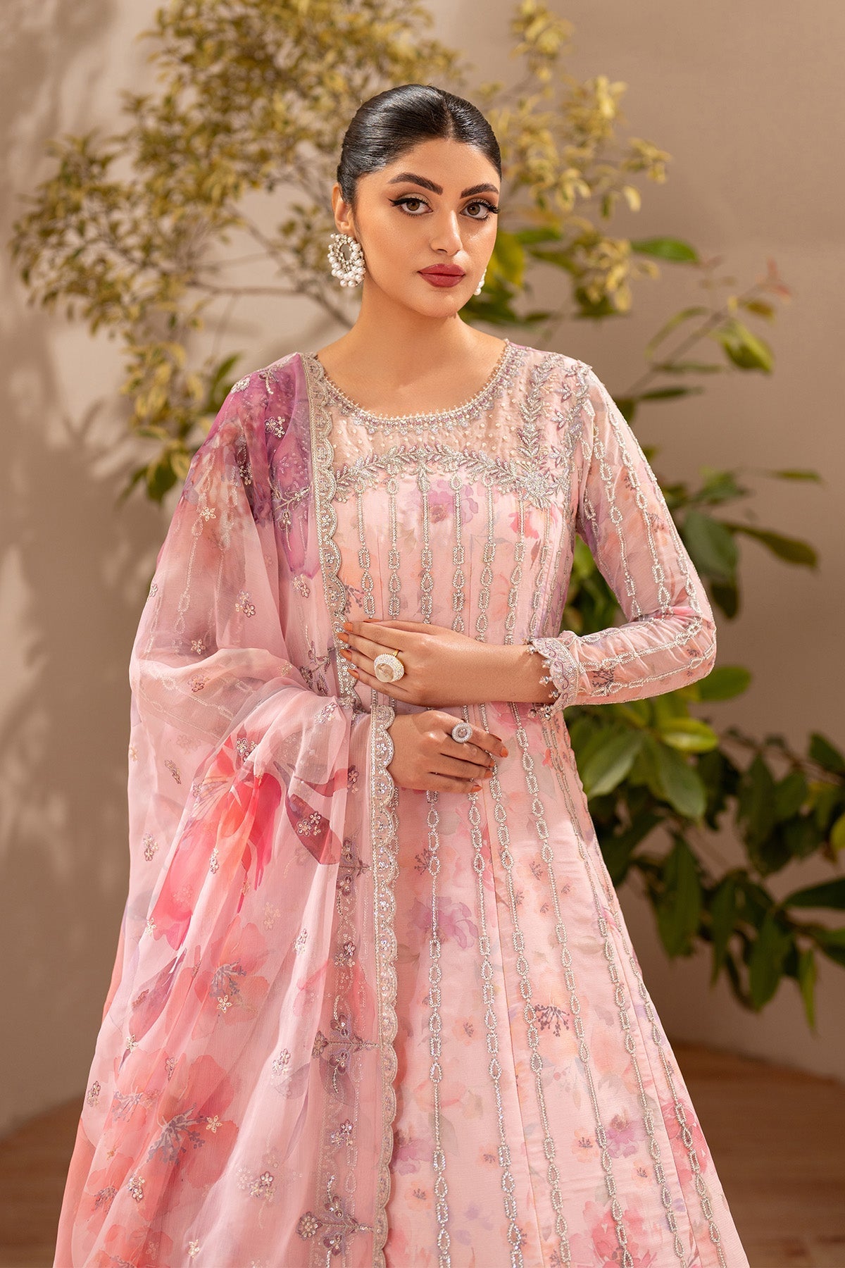 Alizeh Rimayah Style — Mairaz Rose Pink Wedding Maxi