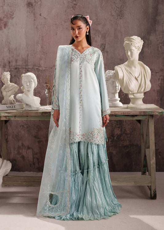Dastoor Collection Diana Style — Mairaz White Three-Piece Suit
