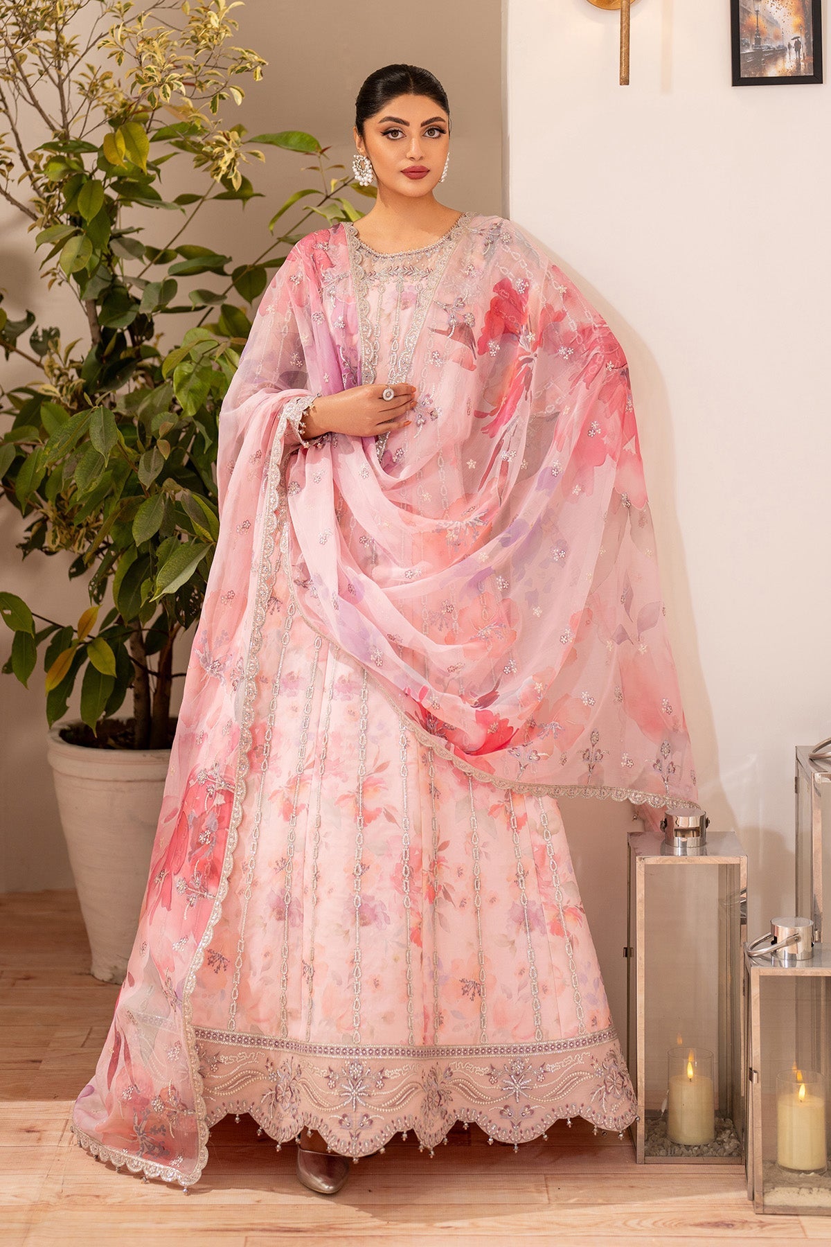 Alizeh Rimayah Style — Mairaz Rose Pink Wedding Maxi