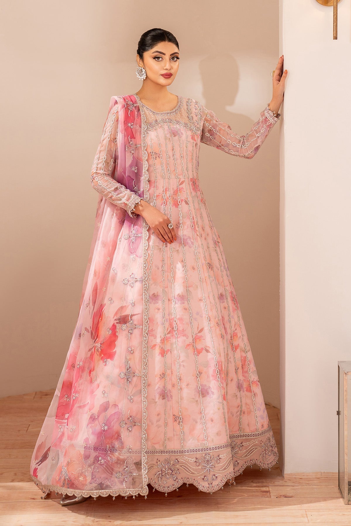 Alizeh Rimayah Style — Mairaz Rose Pink Wedding Maxi