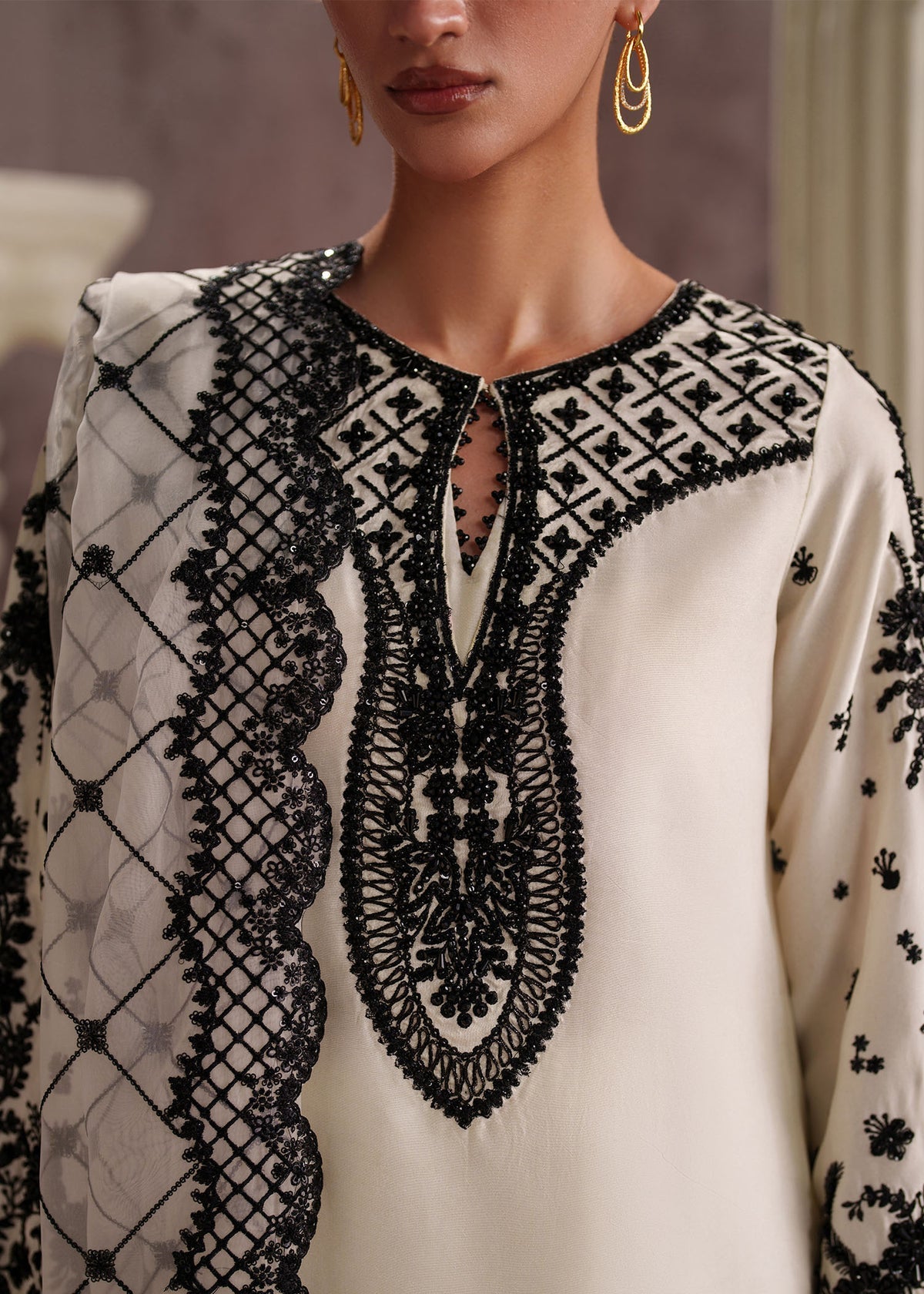 Zyra Style — Mairaz White Three-Piece Suit