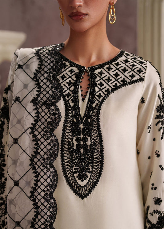 Zyra Style — Mairaz White Three-Piece Suit, product view 2 of 6