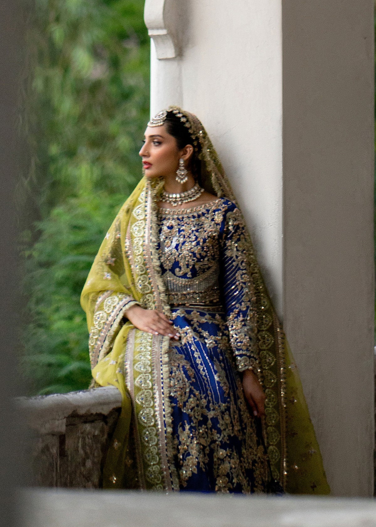 Zaira blue lehenga choli, reference outfit photograph 7 — Made by Mairaz reproduction