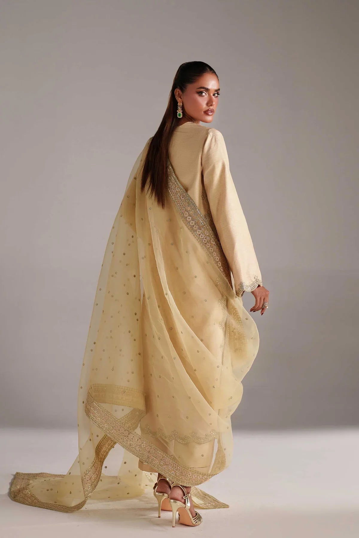 Akbar Aslam Ruhi Style — Mairaz Red Wedding Maxi
