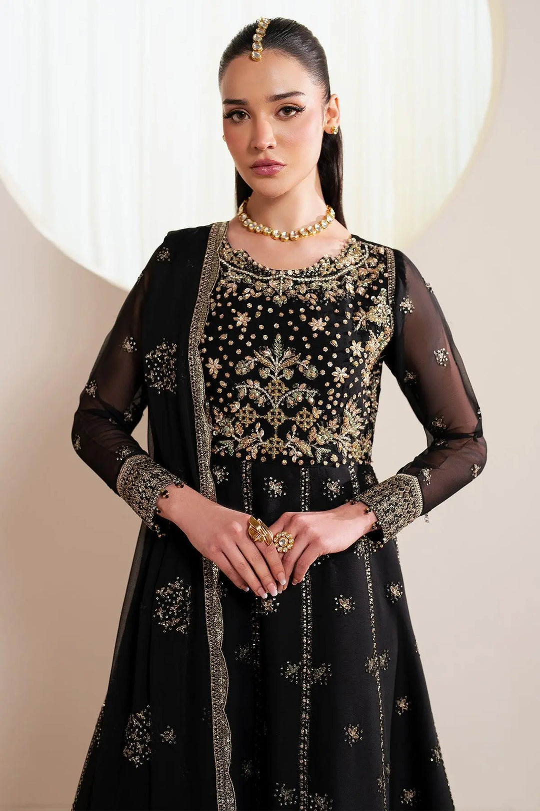 Alizeh AF-HM-4030-Noir Style — Mairaz Black Wedding Maxi