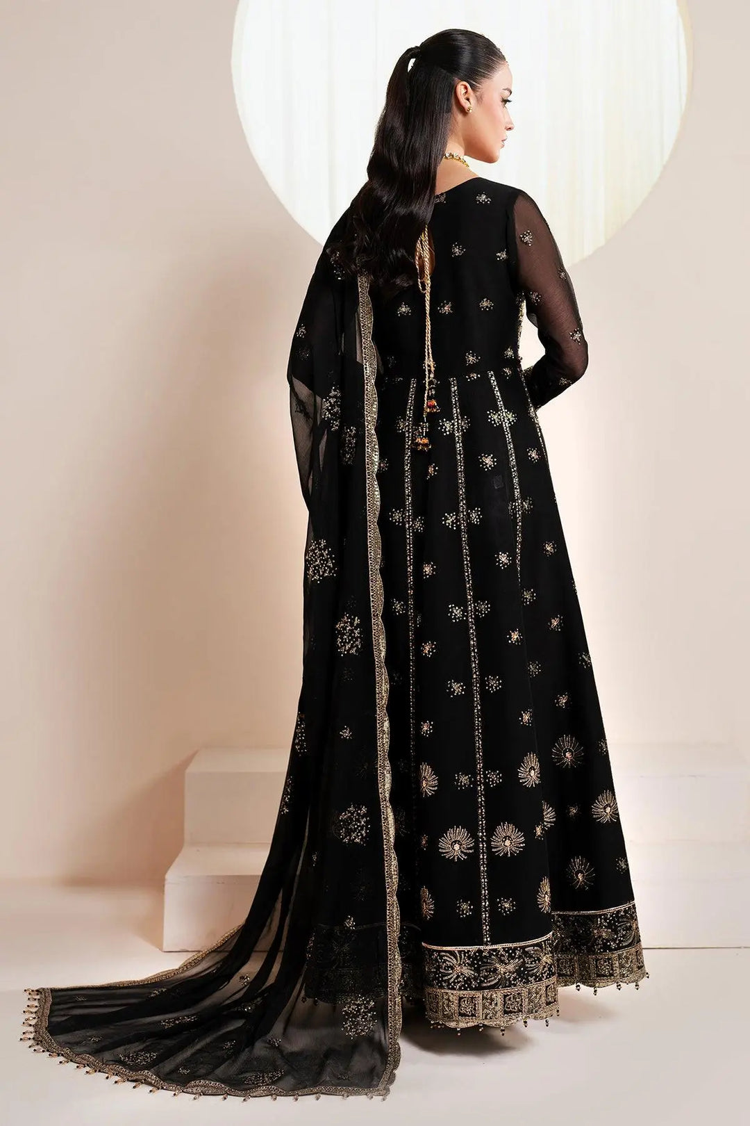 Alizeh AF-HM-4030-Noir Style — Mairaz Black Wedding Maxi