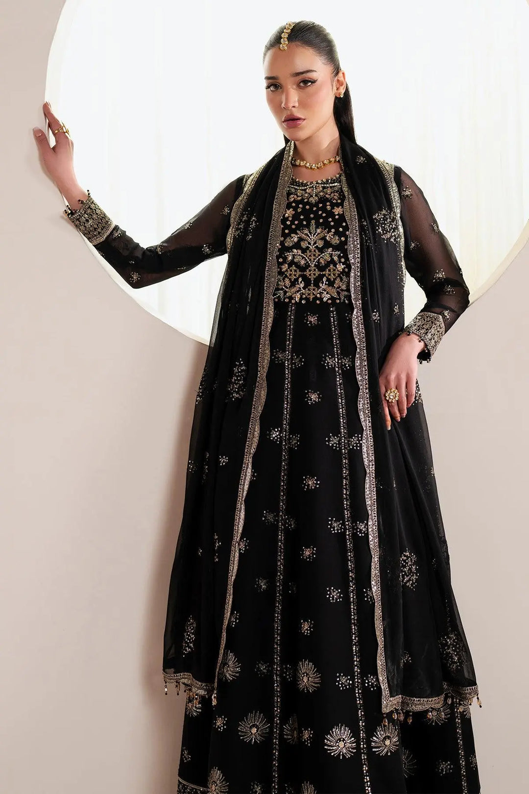 Alizeh AF-HM-4030-Noir Style — Mairaz Black Wedding Maxi