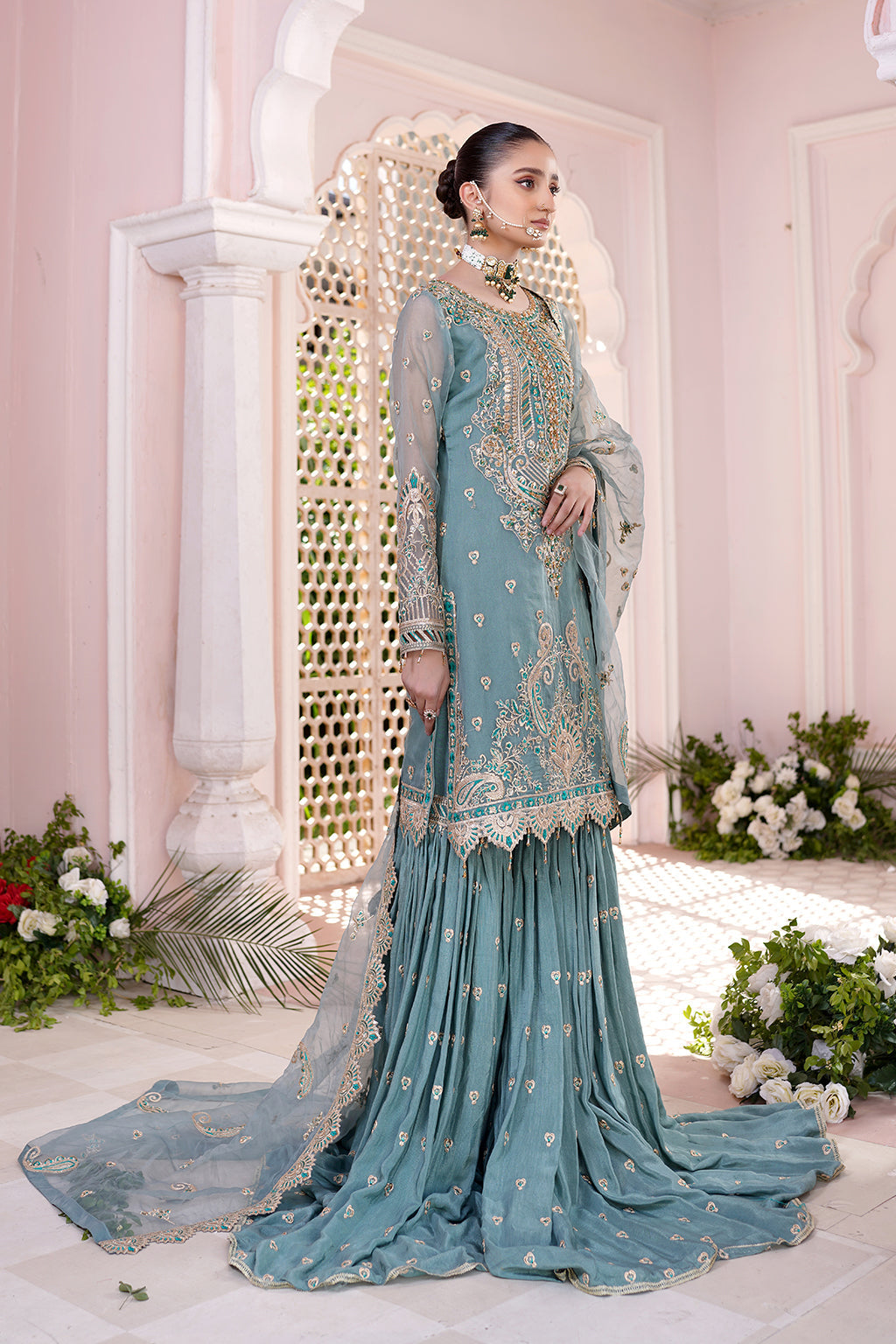 Maryams Shahnaz HYT-0703 Style — Mairaz Three-Piece Suit