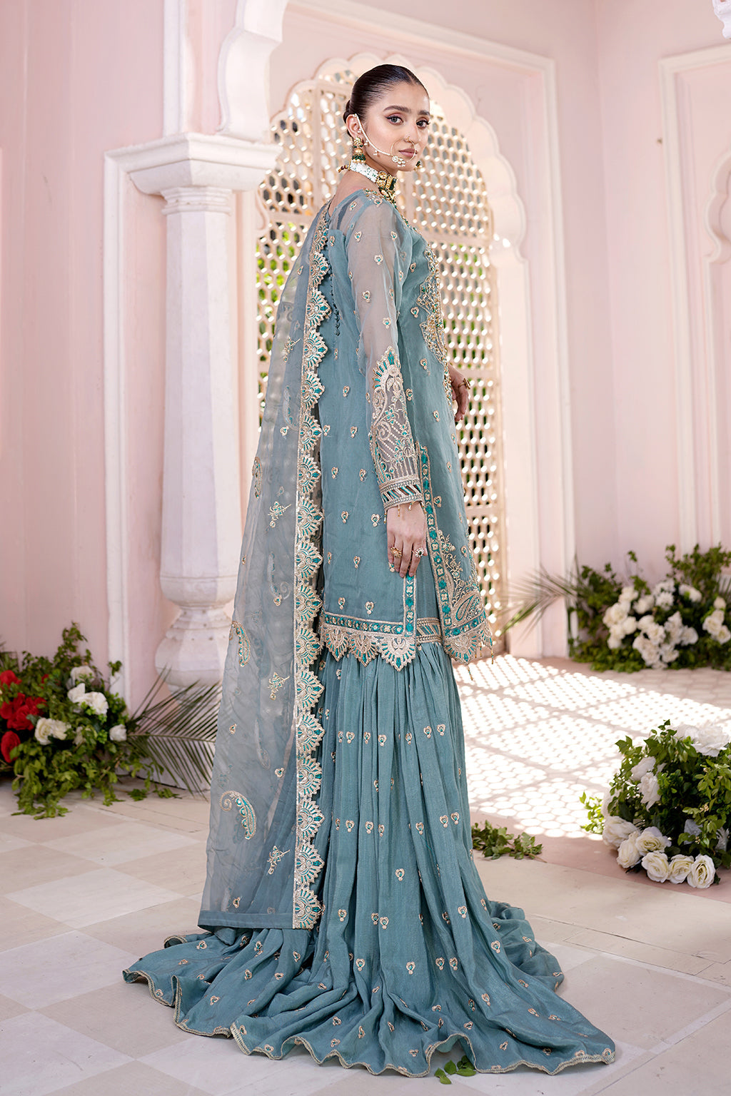 Maryams Shahnaz HYT-0703 Style — Mairaz Three-Piece Suit