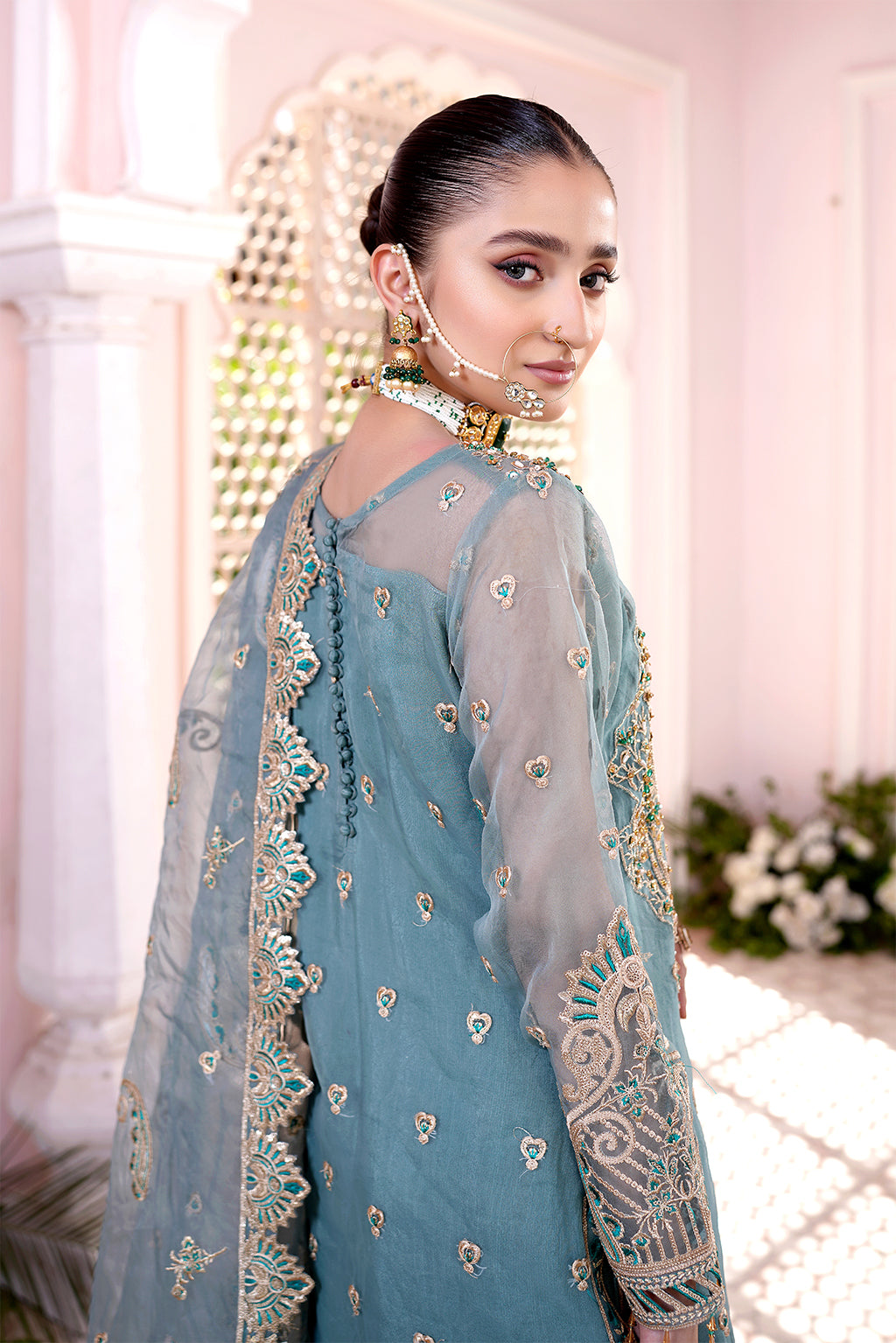 Maryams Shahnaz HYT-0703 Style — Mairaz Three-Piece Suit