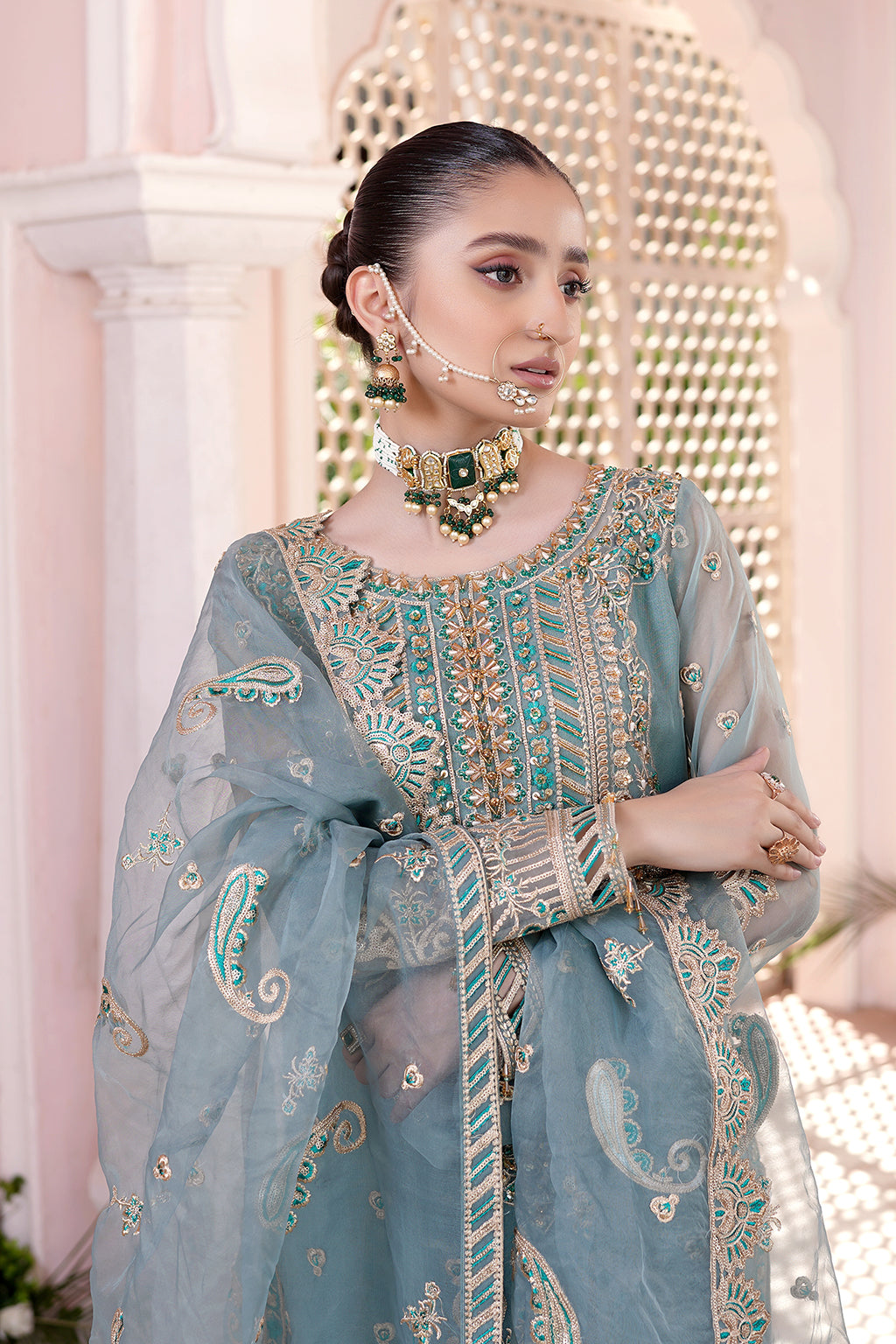 Maryams Shahnaz HYT-0703 Style — Mairaz Three-Piece Suit