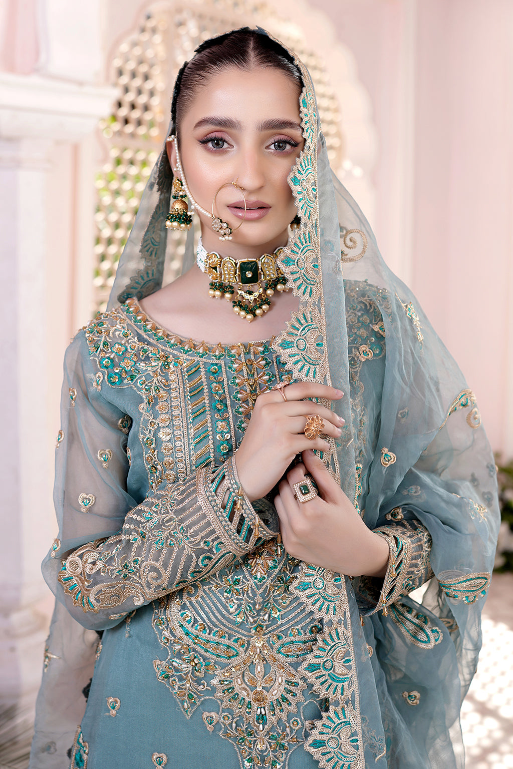 Maryams Shahnaz HYT-0703 Style — Mairaz Three-Piece Suit