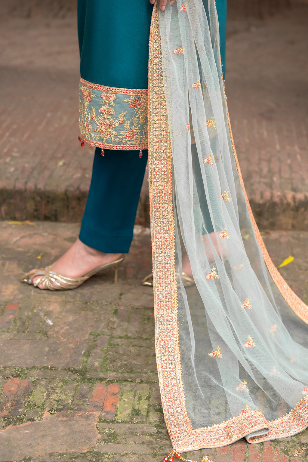 Saad Shaikh Luxe Style — Mairaz Zinc Three-Piece Suit