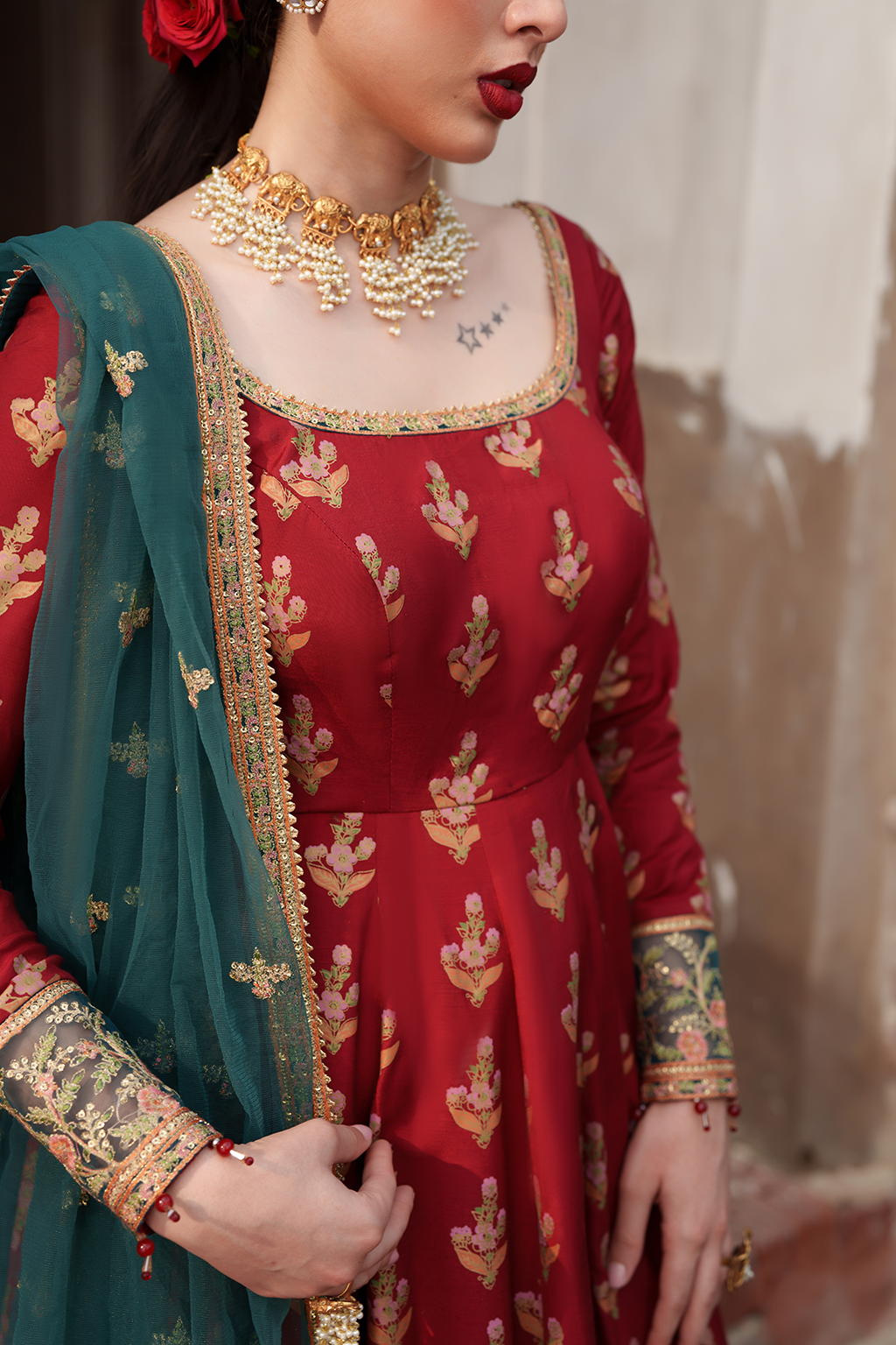 Saad Shaikh Scarlet Style — Mairaz Maroon Three-Piece Suit
